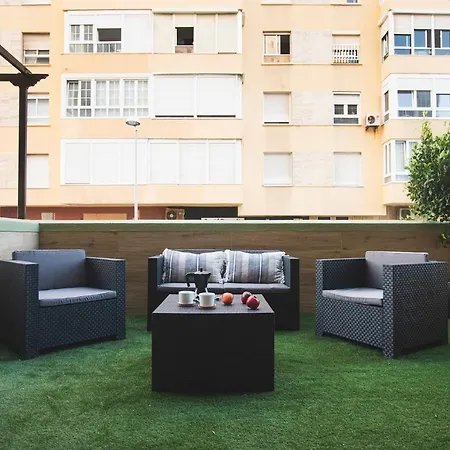 Terraza Playa De 1 Ha شقة كاديز